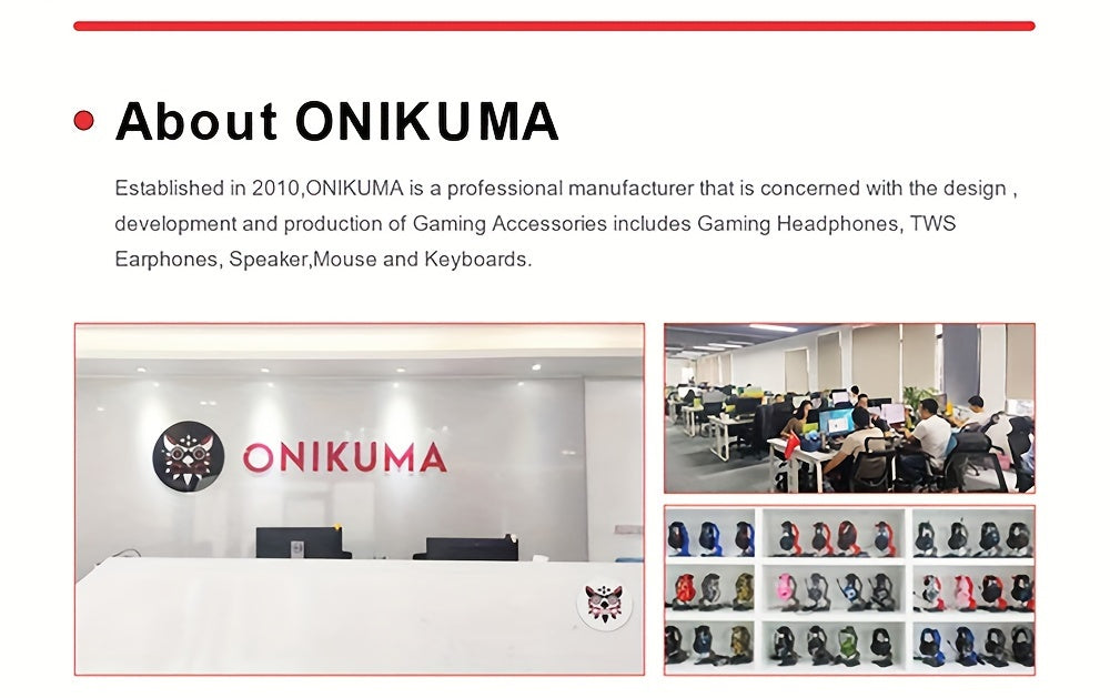 ONIKUMA RGB Gaming Headset - Detachable Cat Ear with Surround Sound