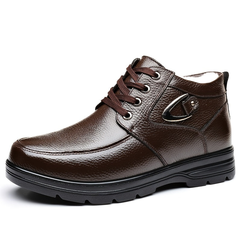 Men's Genuine Leather Winter Boots