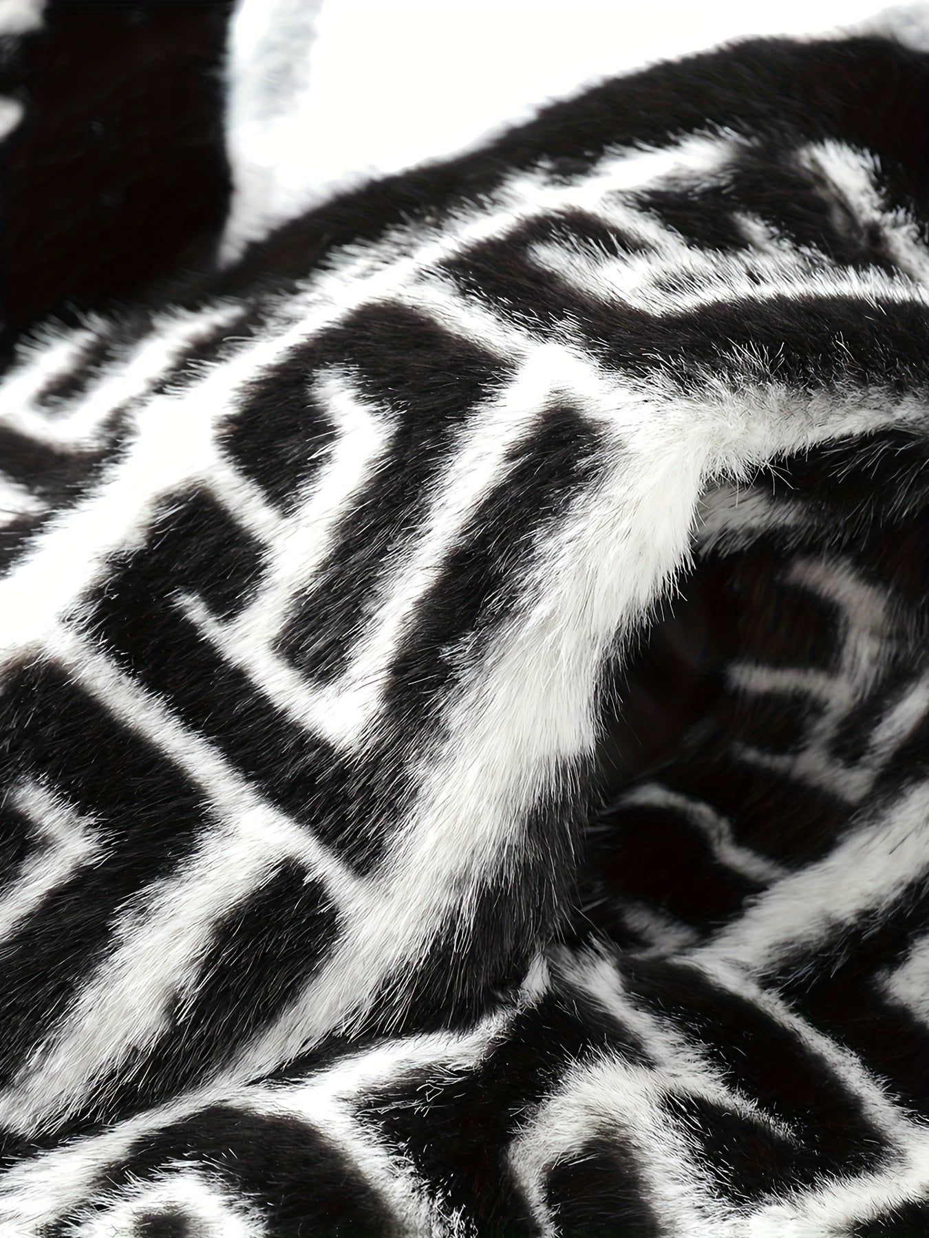 NOIR COUTURE “VANTAGE” Monogram Fleece Jacket