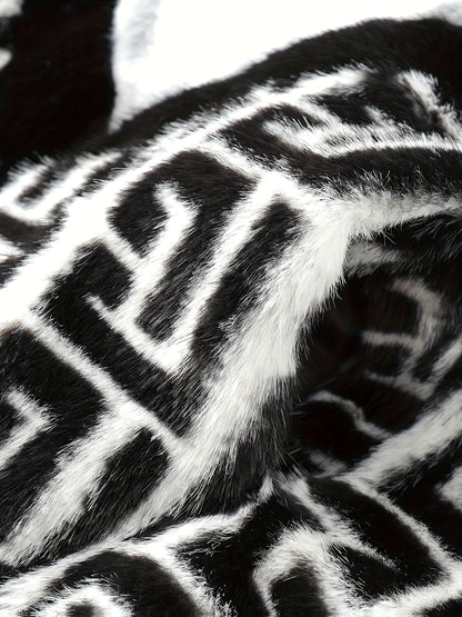 NOIR COUTURE “VANTAGE” Monogram Fleece Jacket