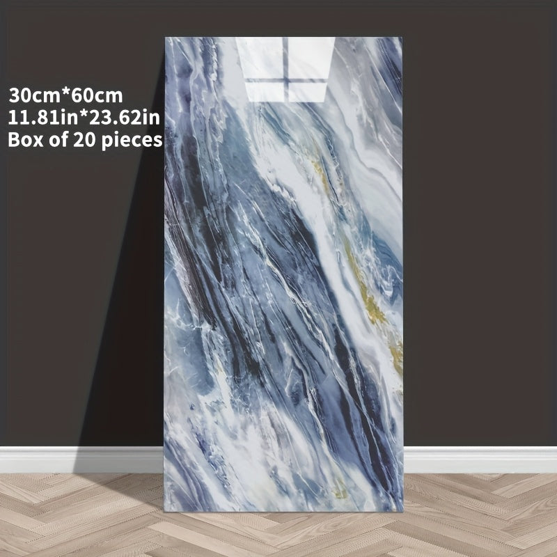 3D Marble Self-Adhesive Wall Tiles — 20/30/50 pcs