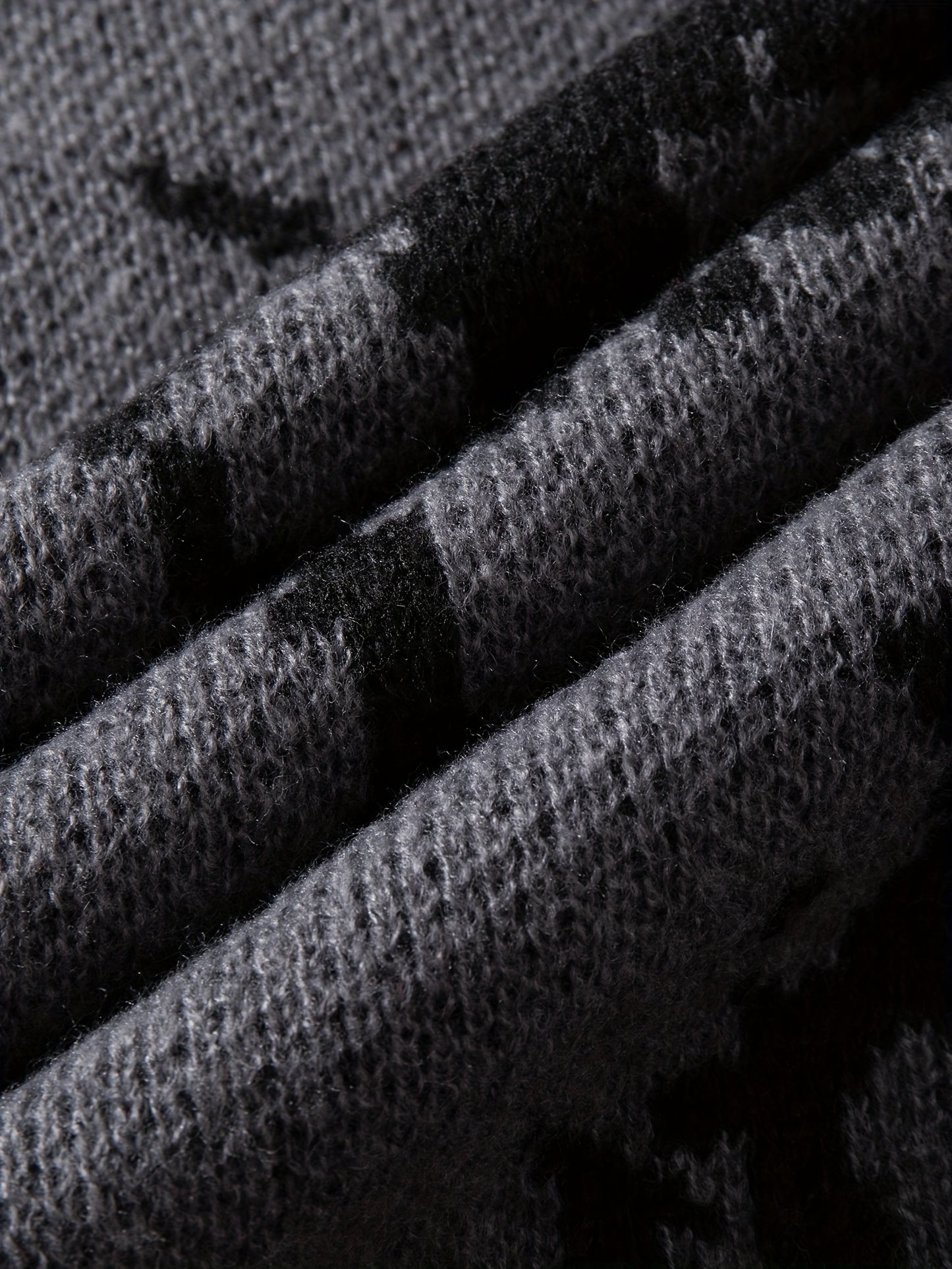 Men's Casual Streetwear Geometric Eye Pattern Knit Sweater