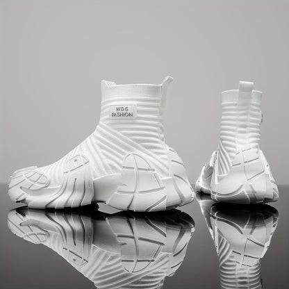 Men's Slip-On Sock Sneakers - Breathable Casual Hiking Shoes