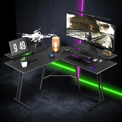 L-Shaped Computer Desk 140cm - Gaming & Home Office