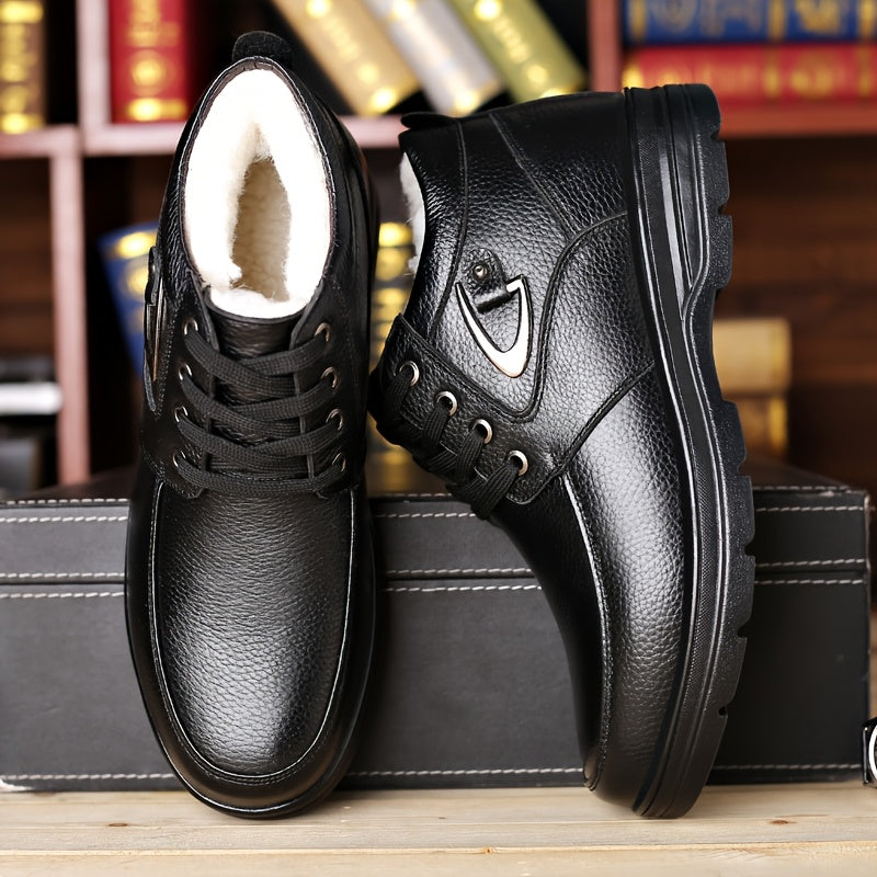 Men's Genuine Leather Winter Boots