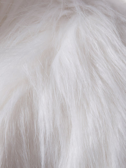 NØRVA Men's Long Faux Fur Trench Coat