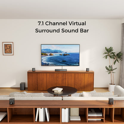 ULTIMEA 7.1ch Surround Sound Bar - 330W 4 Speakers TV System