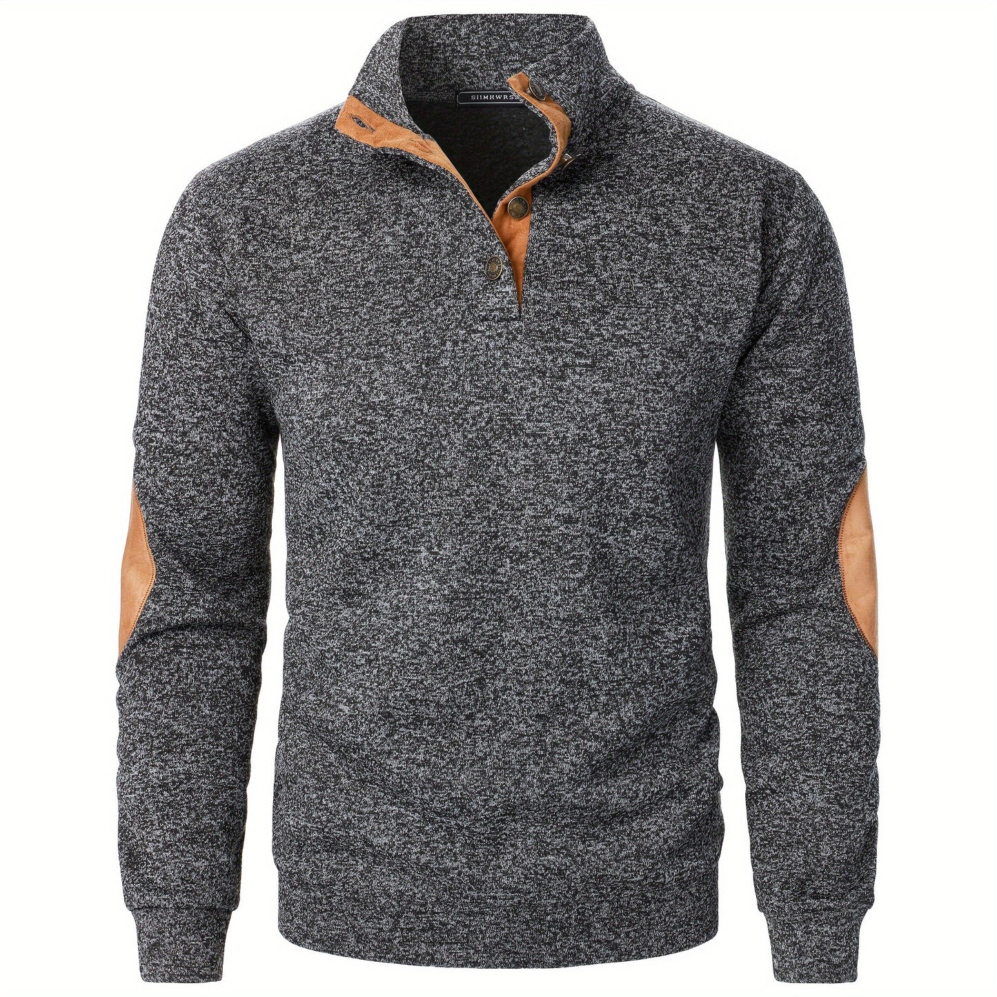 Men's Stand-Collar Casual Sweatshirt - Autumn Winter Long Sleeve