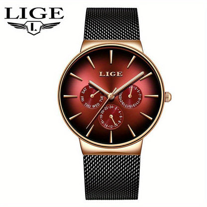 LIGE Men's Luxury Watch