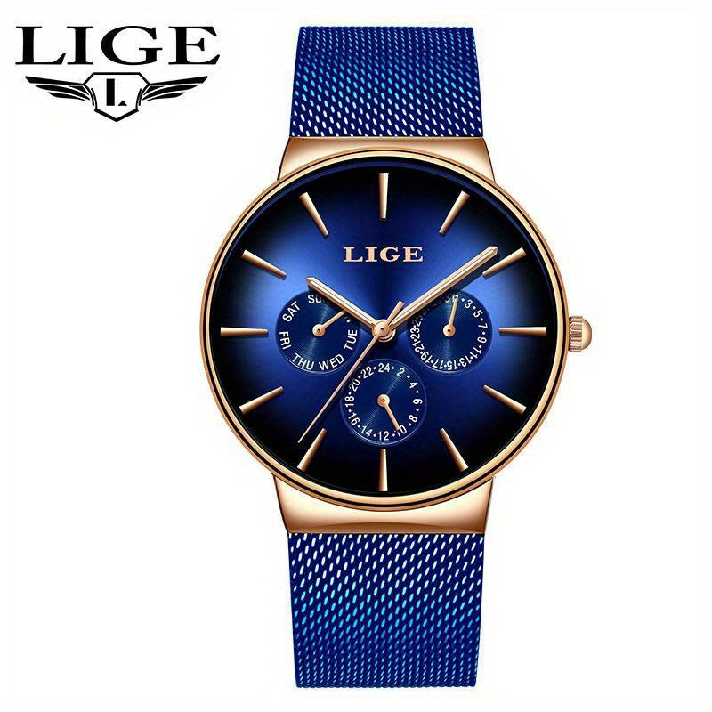 LIGE Men's Luxury Watch