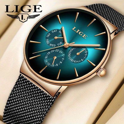 LIGE Men's Luxury Watch