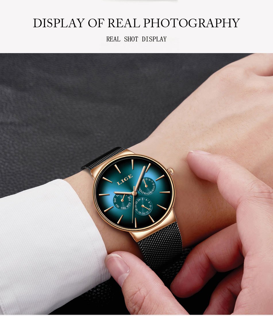 LIGE Men's Luxury Watch