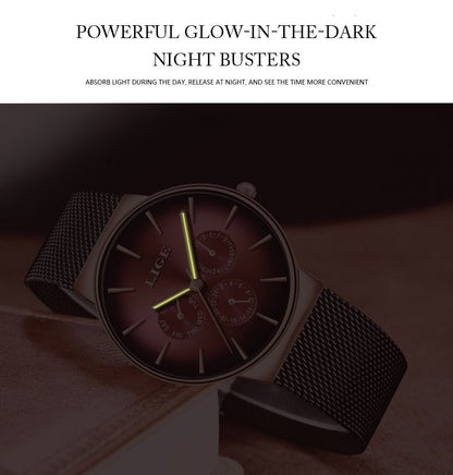LIGE Men's Luxury Watch