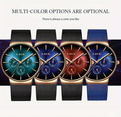 LIGE Men's Luxury Watch