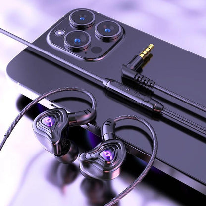 9D Super Bass Wired Earphones - HD Mic & Noise-Canceling 3.5mm