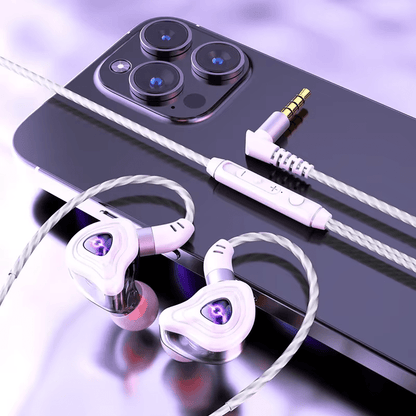 9D Super Bass Wired Earphones - HD Mic & Noise-Canceling 3.5mm