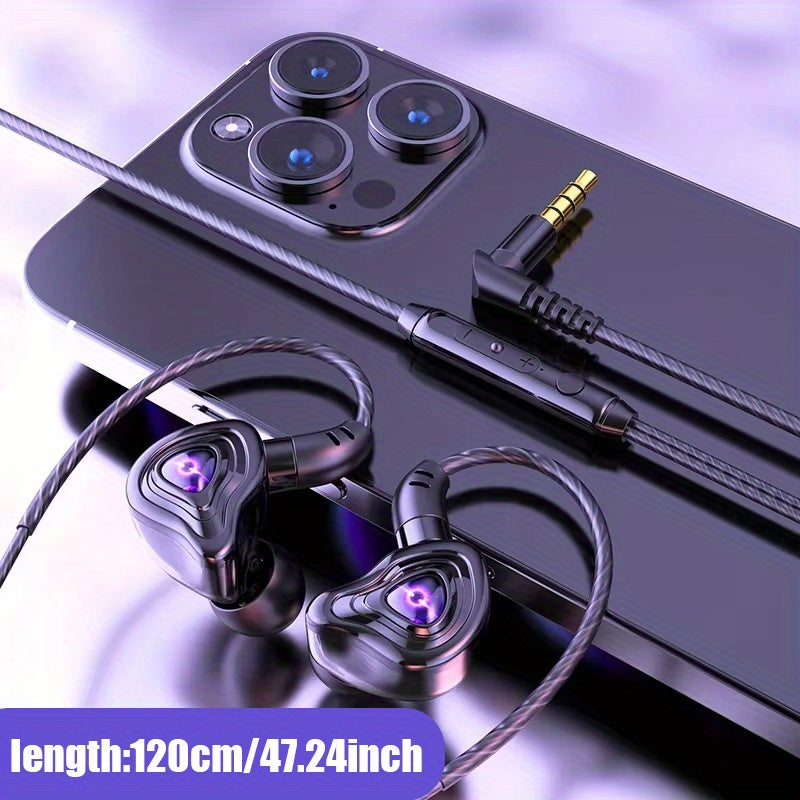 9D Super Bass Wired Earphones - HD Mic & Noise-Canceling 3.5mm
