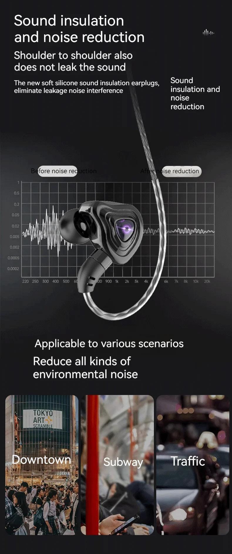 9D Super Bass Wired Earphones - HD Mic & Noise-Canceling 3.5mm