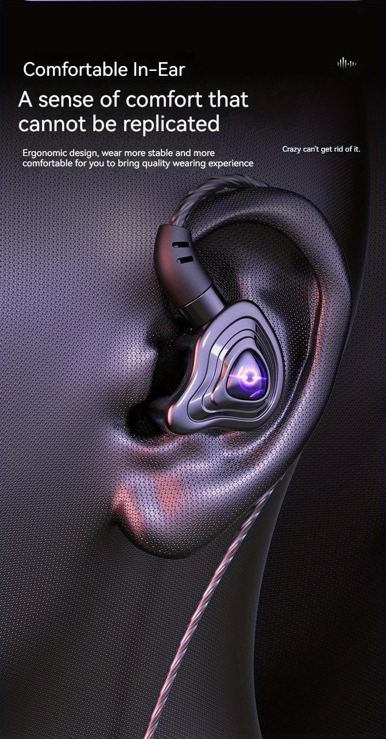 9D Super Bass Wired Earphones - HD Mic & Noise-Canceling 3.5mm