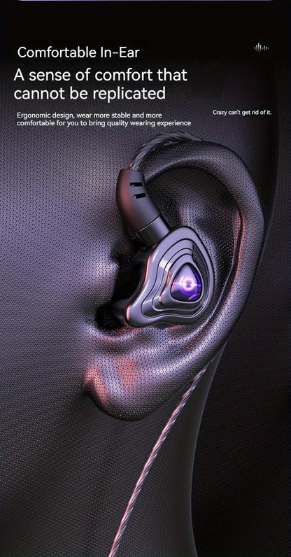 9D Super Bass Wired Earphones - HD Mic & Noise-Canceling 3.5mm