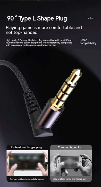 9D Super Bass Wired Earphones - HD Mic & Noise-Canceling 3.5mm