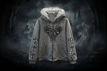 ROMWE Unisex Hoodie - Gothic Y2K
