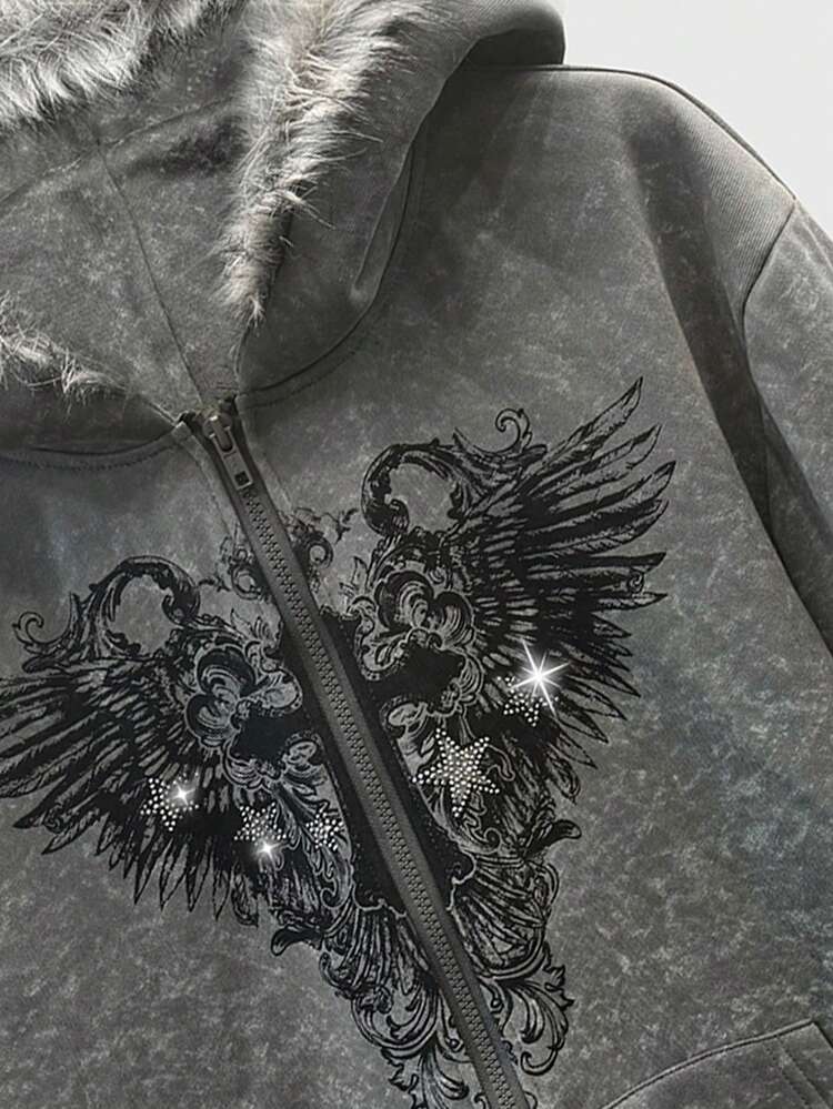 ROMWE Unisex Hoodie - Gothic Y2K