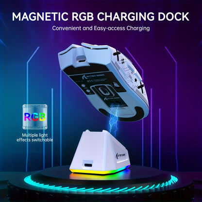 ATTACK SHARK X11 Gaming Mouse - Magnetic Charging Dock Multi-Platform