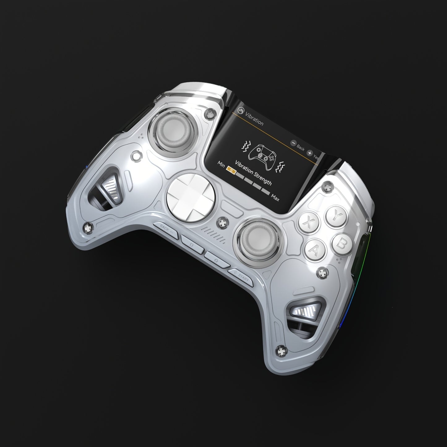FIEHDUW Wireless Gaming Controller - Hall Effect RGB V2 White