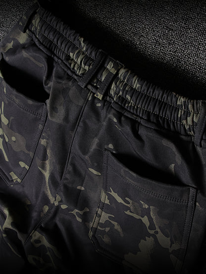 Men's Heavy-Duty Thermal Pants - Drawstring Waist Olive Green