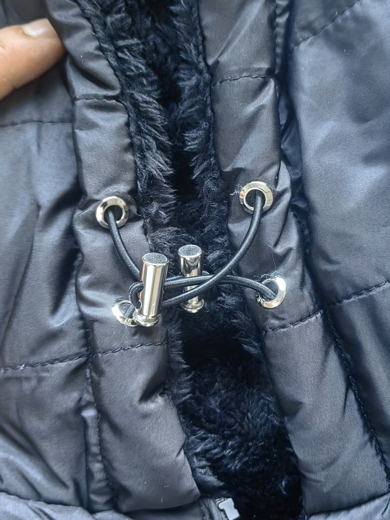 Plus Size Hooded Mid-Length Thick Warm Coat - Anti-Cold Zipper