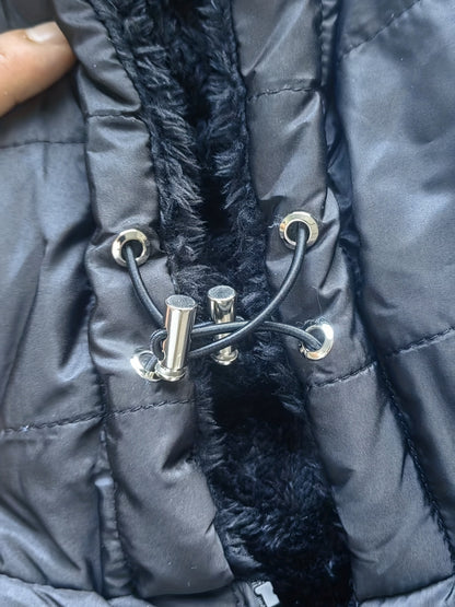 Plus Size Hooded Mid-Length Thick Warm Coat - Anti-Cold Zipper