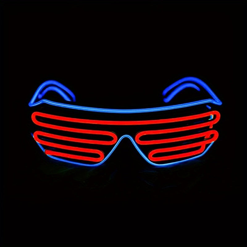 LED Party Glasses - Neon Eyes Glow-in-the-Dark Blinking Effect