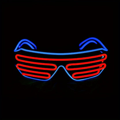 LED Party Glasses - Neon Eyes Glow-in-the-Dark Blinking Effect
