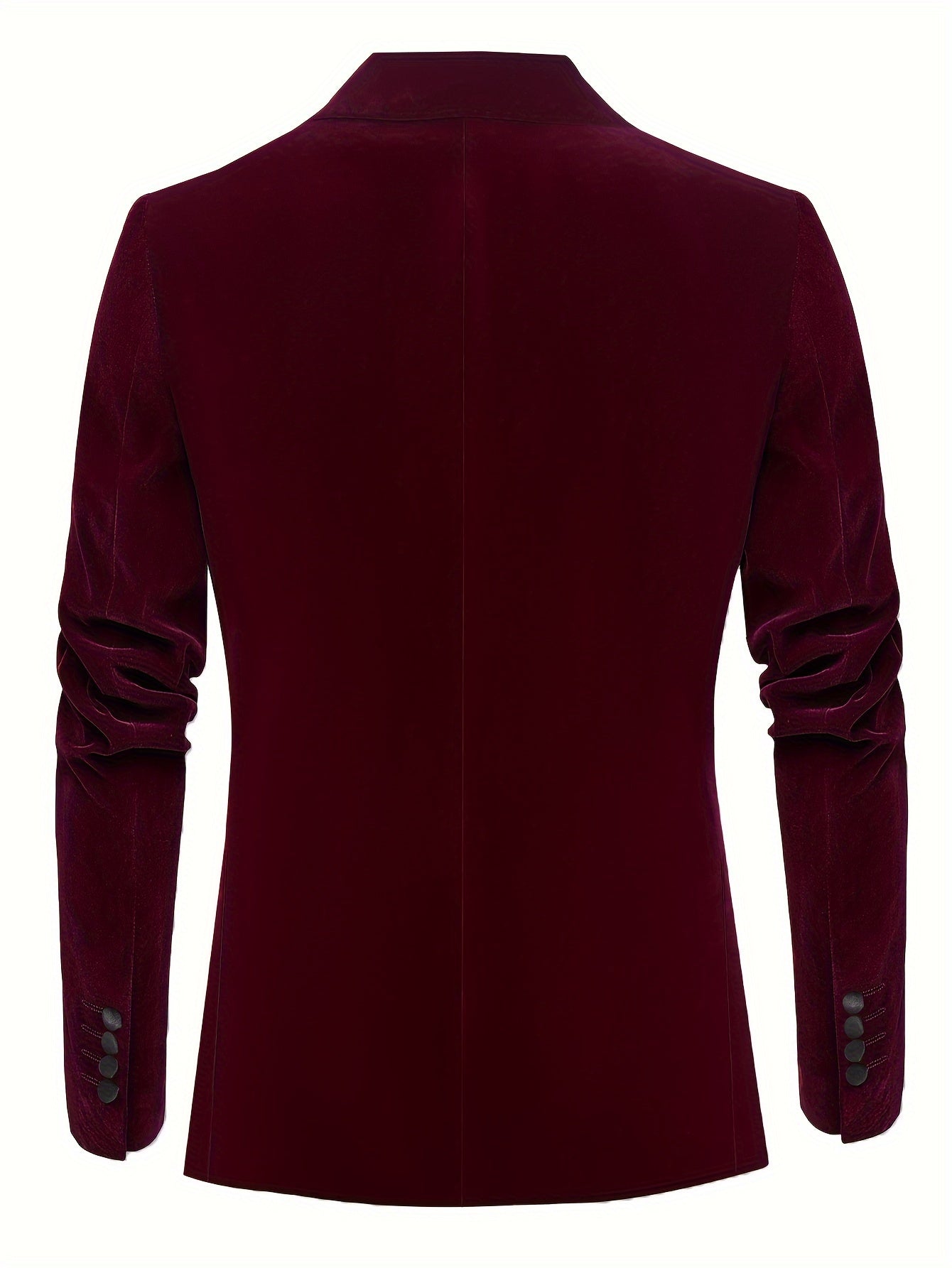 Men'S Elegant Italian Style Red Double-Breasted Blazer