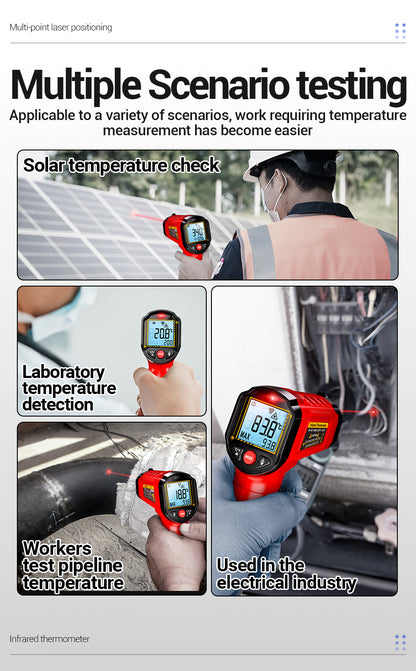 ANENG TH202 Thermometer Hygrometer - Non-Contact -50-600°C LCD