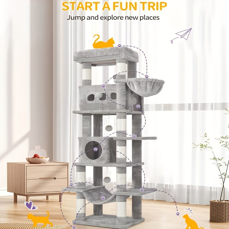 HZUANERI 170cm Large Cat Tree