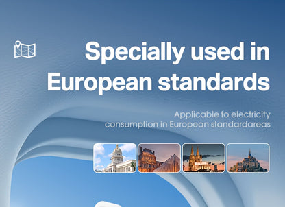 EU Plug Power Strip - 4 Sockets 2 USB Ports Night Light