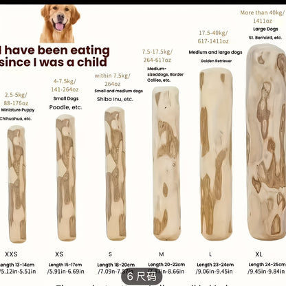 Natural Coffee Wood Dog Chew - Teeth & Oral Cleaning All Breeds