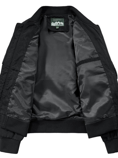 Men’s Premium Utility Bomber Jacket with Multi-Pocket