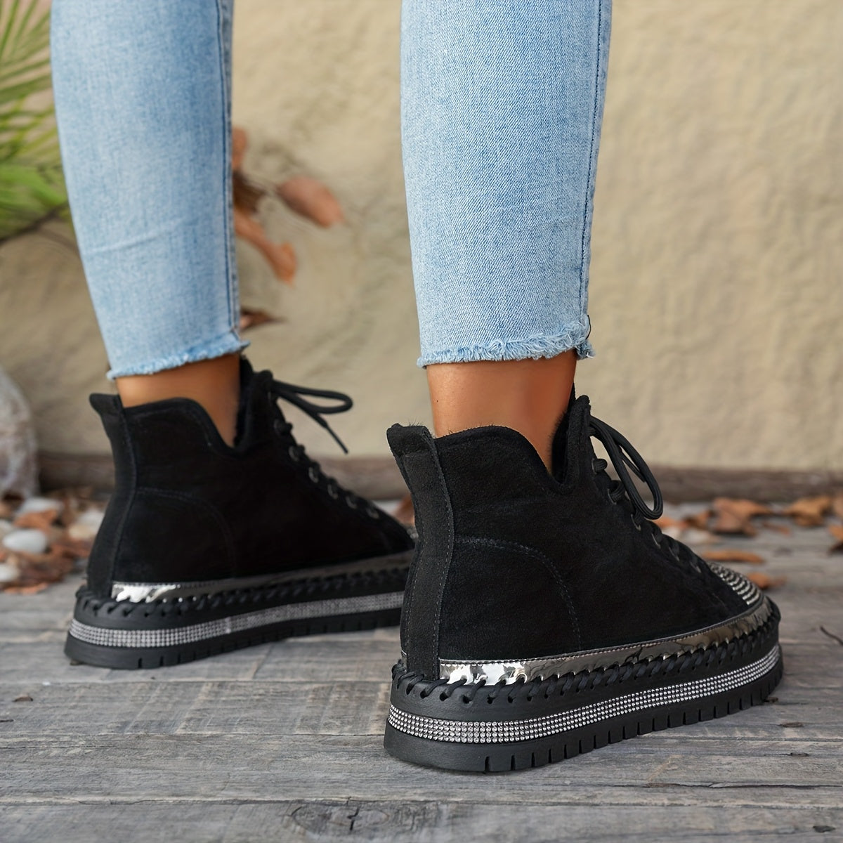 Women's Rhinestone Boots