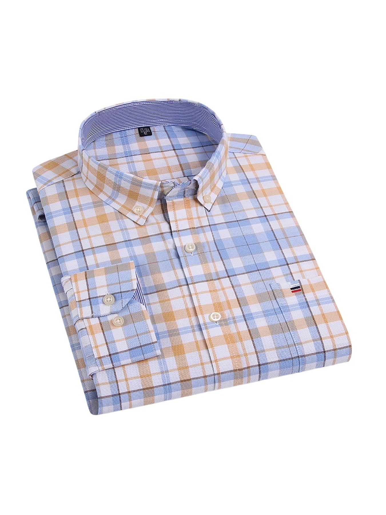 Men's 3-Pack Long Sleeve Oxford Shirts - Embroidered Chest Pockets