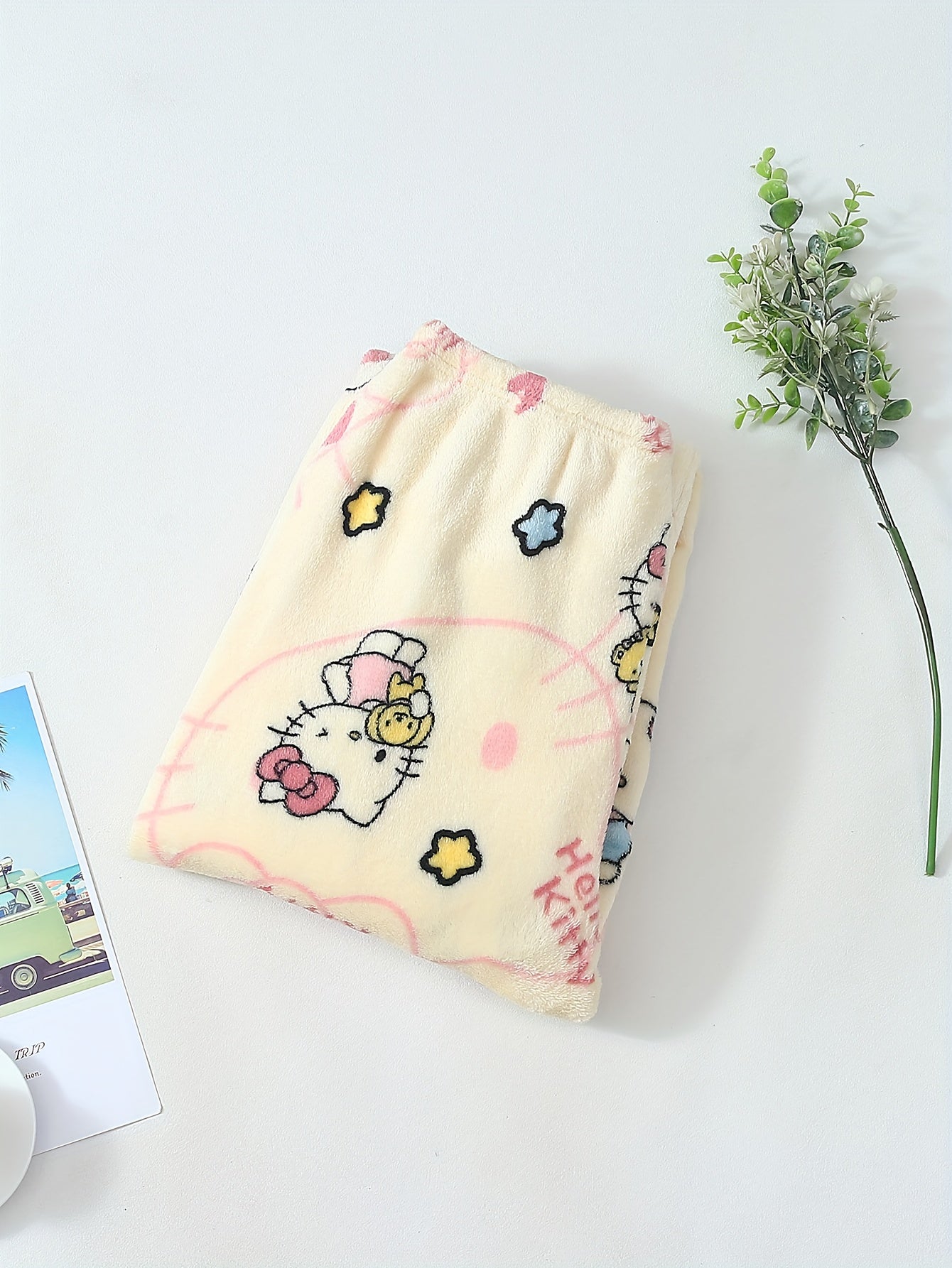 Hello Kitty Women's Flannel Sleep Pants - Thick Warm Winter