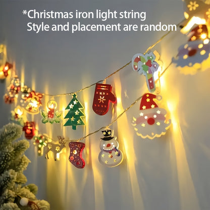 Gleaming LED Christmas String Lights – Santa, Snowman & More