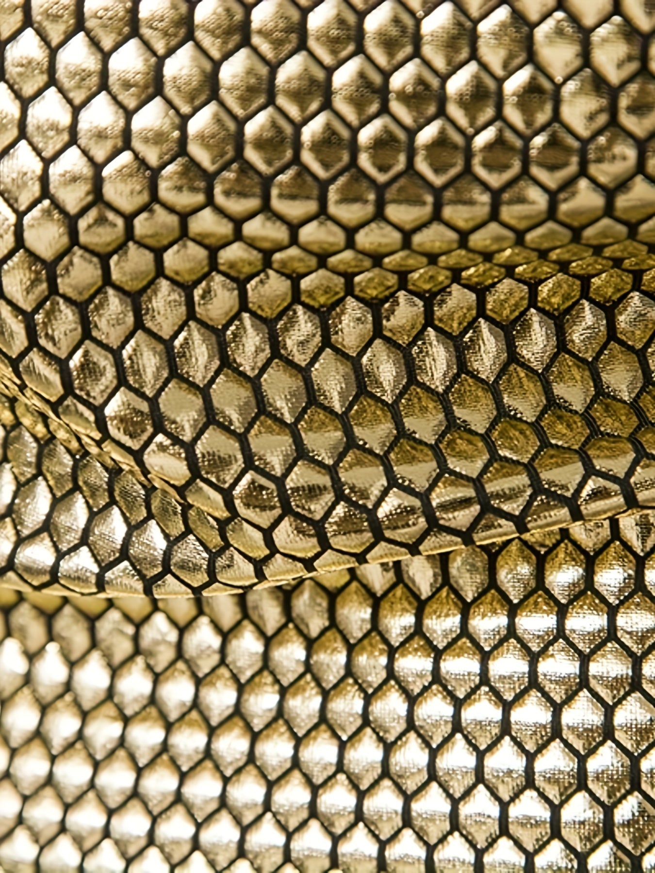 Men's 70s Disco Outfit - Diamond Foil Print Button-Up Shirt