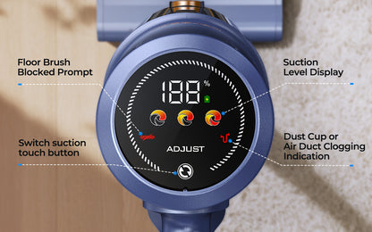 Laresar V11 Cordless Vacuum 650W 90Min - 46KPa 6-in-1 Touch Display