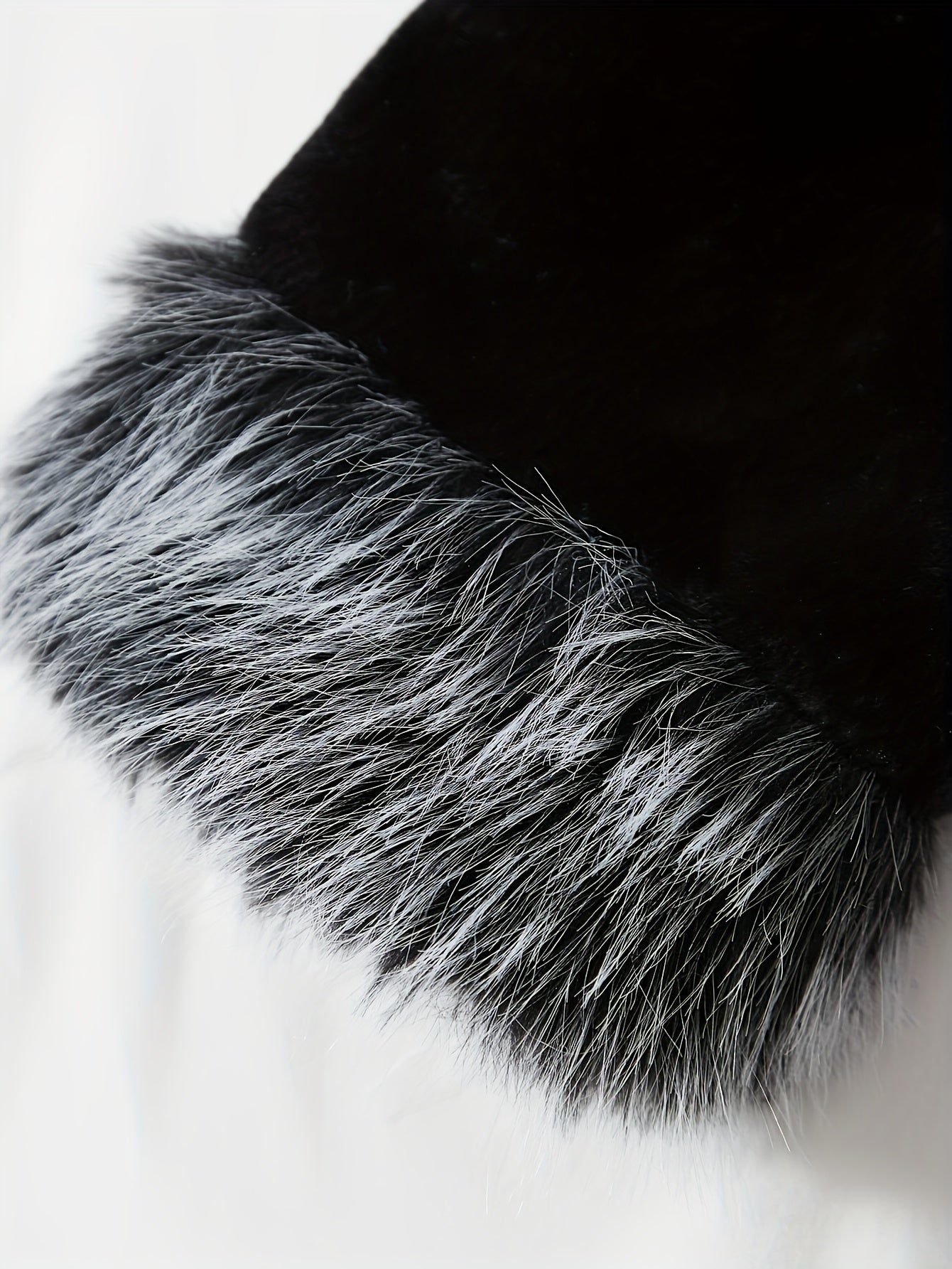 Plus Size Women's Faux Fur-Lined Hooded Coat