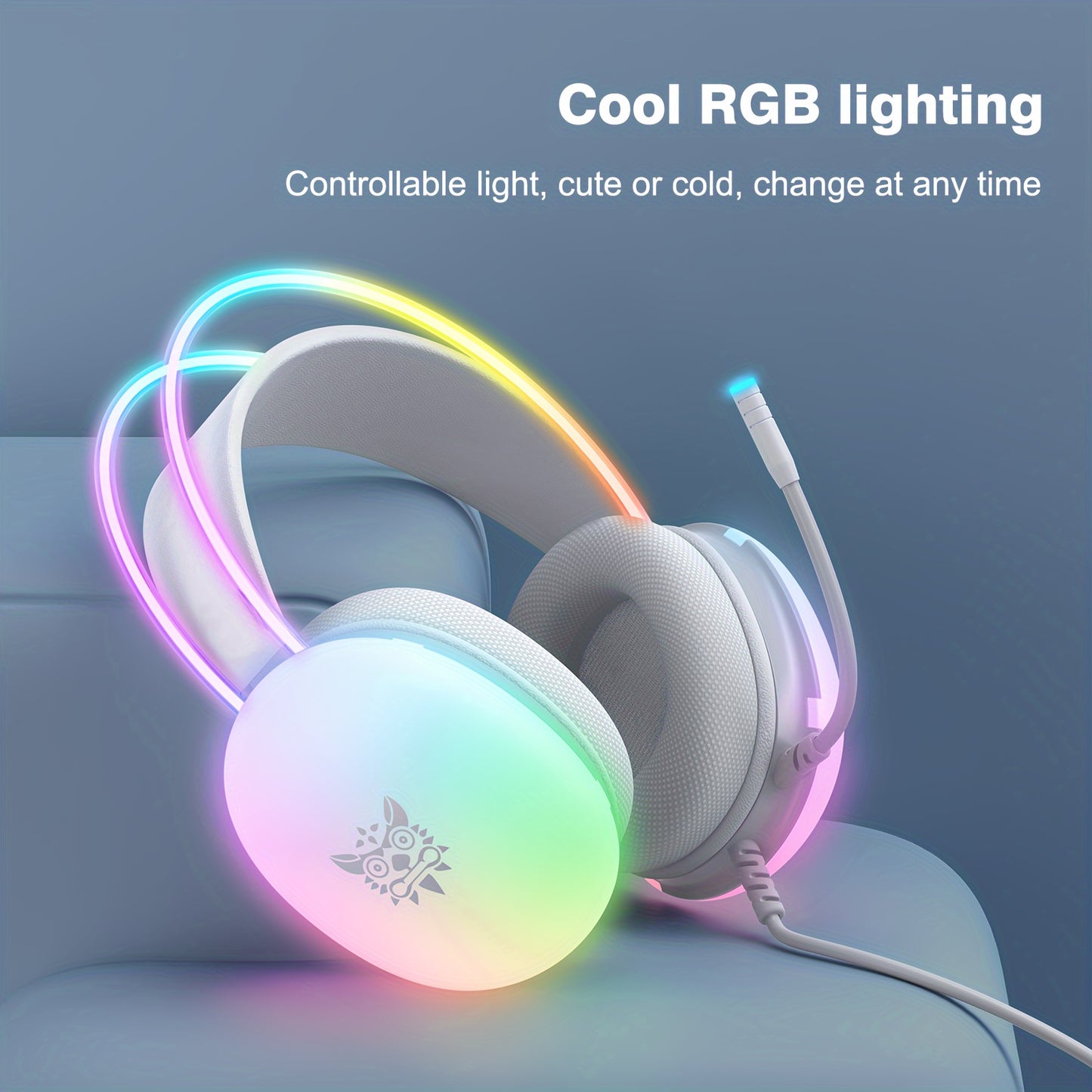 ONIKUMA X25 Gaming Earphones - RGB 7.1 Surround Sound with Mic