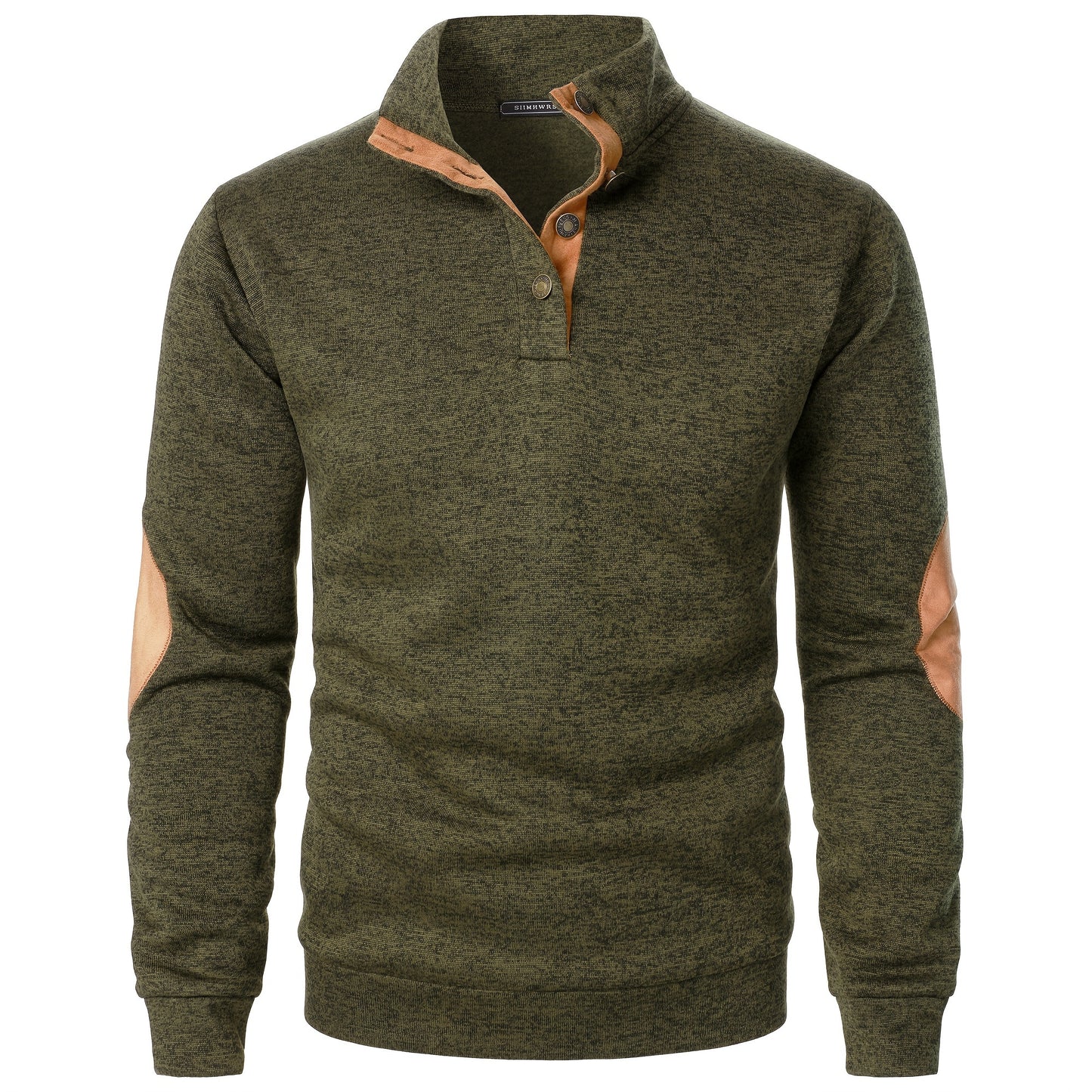 Men's Stand-Collar Casual Sweatshirt - Autumn Winter Long Sleeve