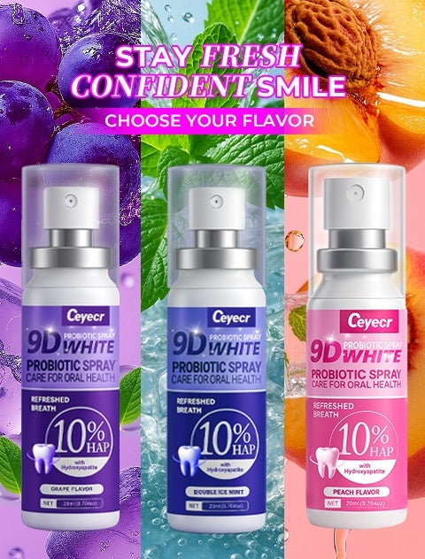 Oral Spray 3pcs 20ML - Breath Freshener Peach Mint Grape